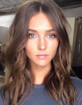 Bright Blue Eyes Brown Hair