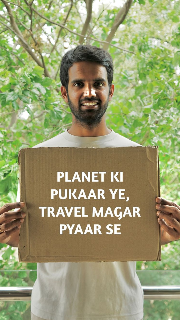 Aakash Ranison promotes eco-friendly travel. He keeps sharing different hacks to protect the environment.